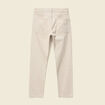 Jeans straight longueur 32 en coton ecru homme