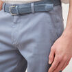 Pantalon straight longueur 32 ceinture bleu gris homme