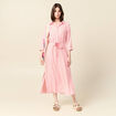 Robe chemise éco-responsable rouge femme