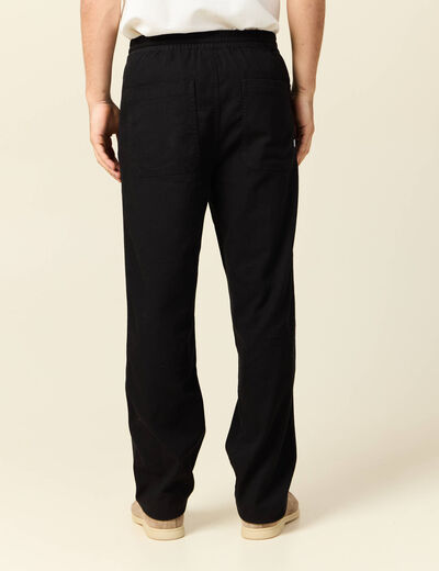 Pantalon chino noir homme