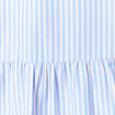 Robe trapèze manches 3/4 bleu ciel femme