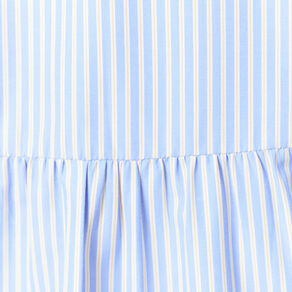 Robe trapèze manches 3/4 bleu ciel femme