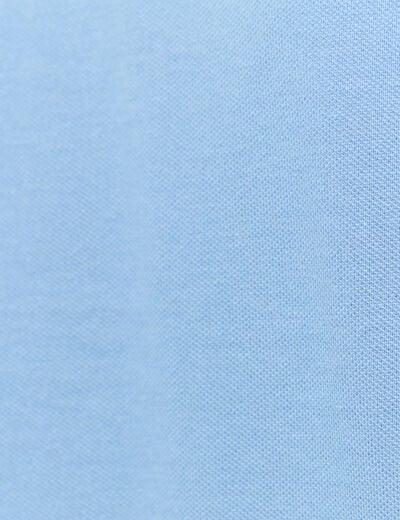 Polo éco-responsable bleu gris homme