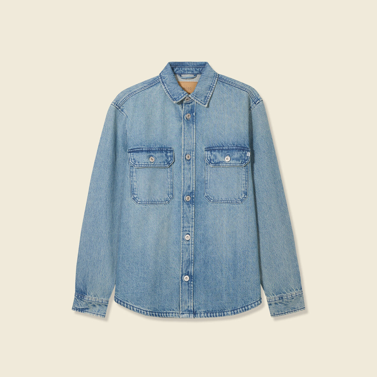 Surchemise en jean denim dirty homme