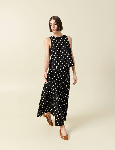 Mini-jupe évasée taille mi-haute - Noir - FEMME | H&M FR