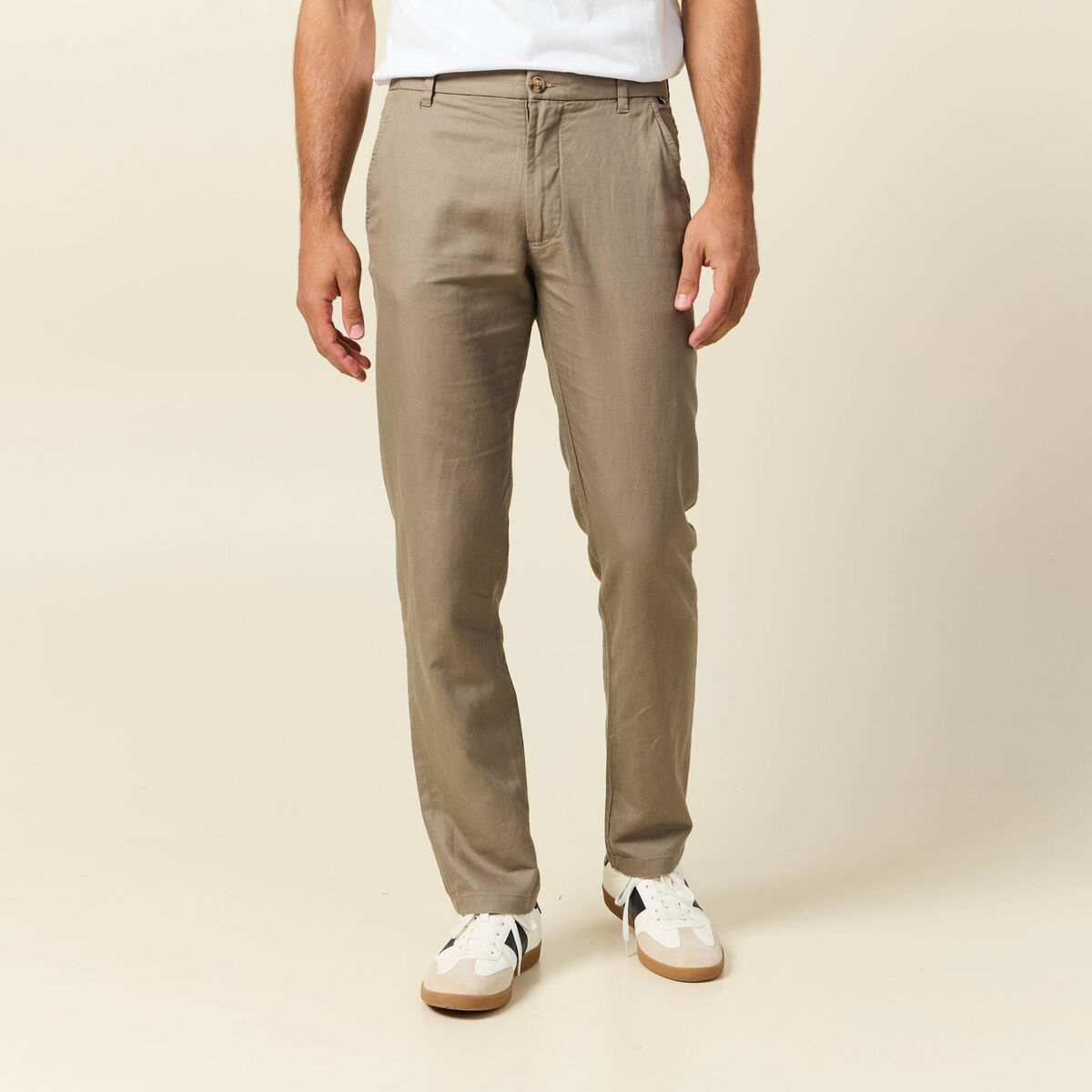 Pantalon chino sable homme