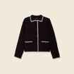 Gilet manches longues noir femme