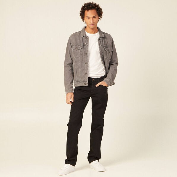 Jeans éco-responsable regular denim noir homme