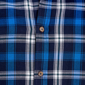 Chemise manches longues bleu marine homme