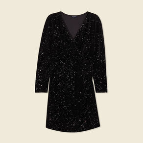 robe cintree sequins noir femme Robe cintrée sequins noir femme