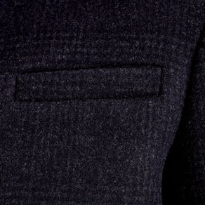 Pardessus droit boutonné gris foncé homme