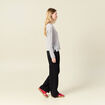 Pull manches longues gris clair femme