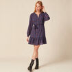 Robe patineuse éco-responsable bleu marine femme