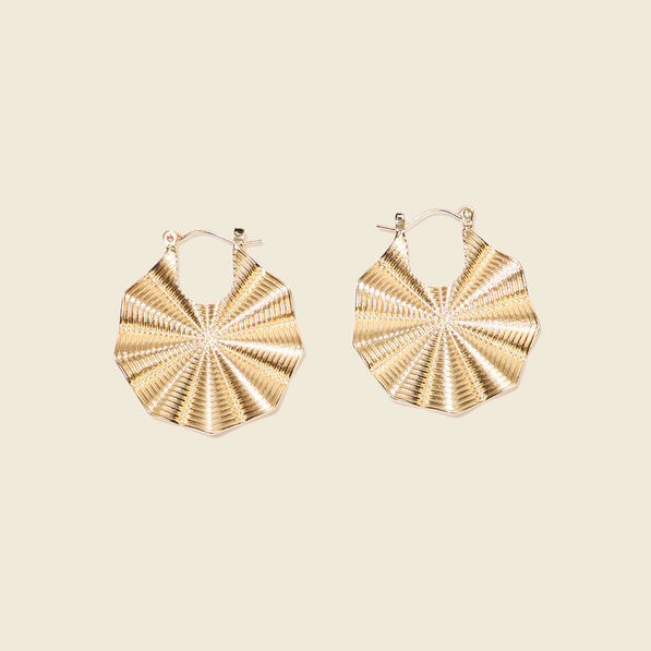 Boucles d'oreilles créoles couleur or femme