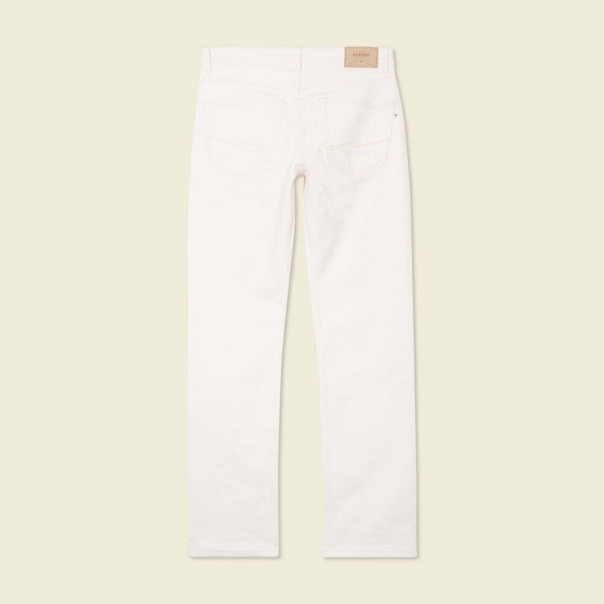 Jeans éco-responsable regular denim blanc homme