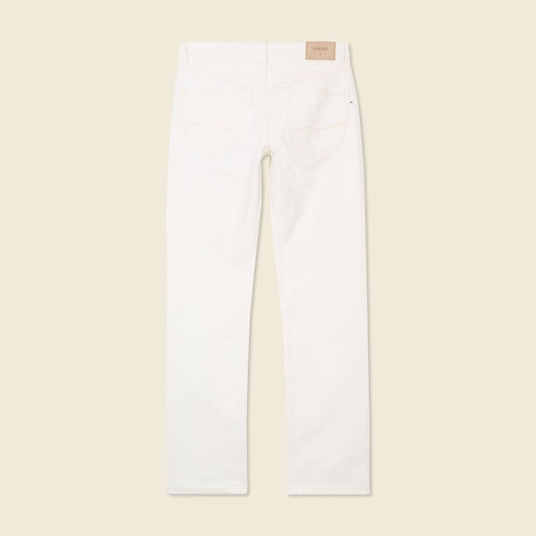 Jeans éco-responsable regular denim blanc homme