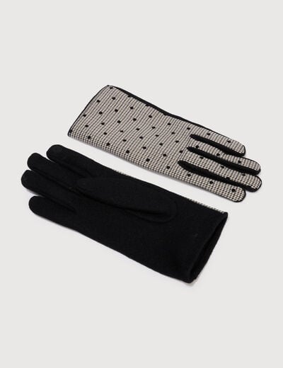 Gants avec doublure noir femme