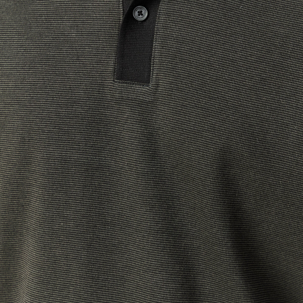 Polo col polo manches courtes en coton noir homme