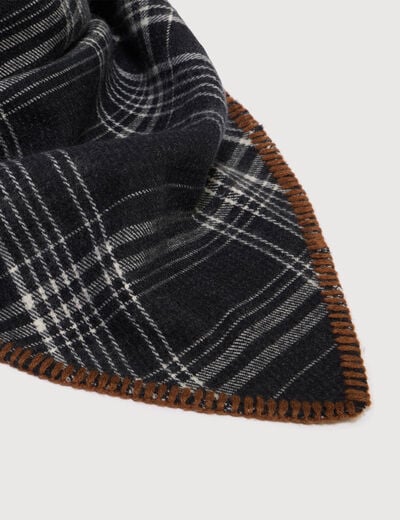 Foulard noir femme