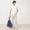 T-shirt en coton manches courtes blanc homme