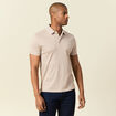 Polo manches courtes taupe homme