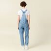 Salopette en jean denim stone femme