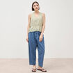 Jeans slouchy taille haute denim used femme