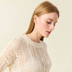 Pull ajouré éco-responsable creme femme