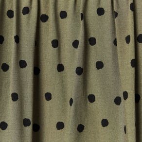 Chemise manches longues fluide vert kaki femme