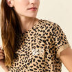 T-shirt manches courtes camel femme
