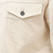 Veste manches longues col classique ecru homme