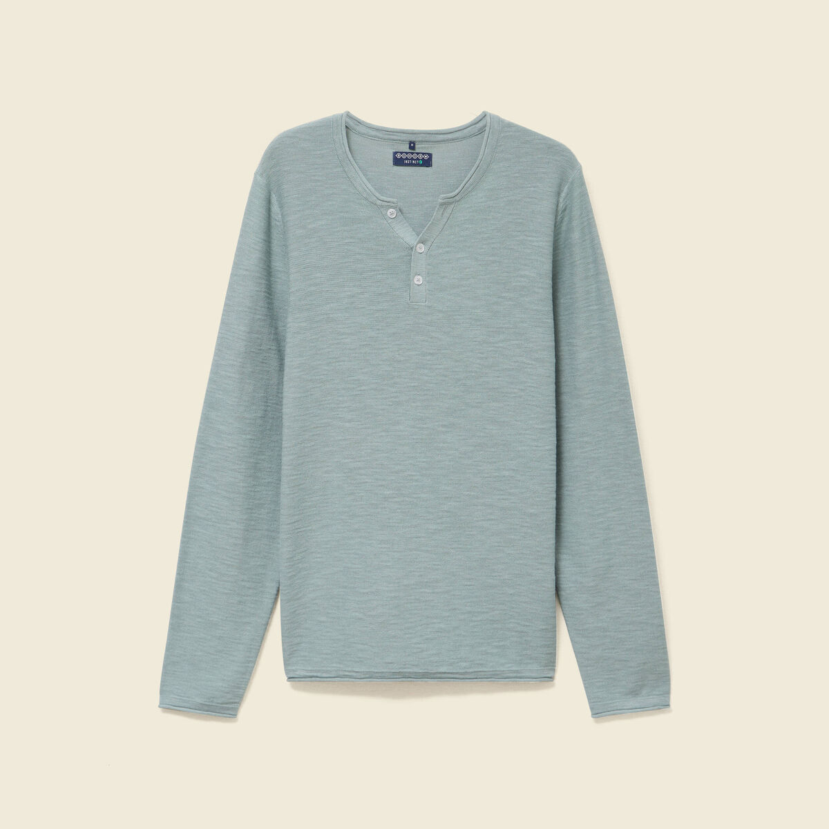 Pull manches longues vert clair homme