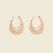Boucles d'oreilles créoles couleur or femme