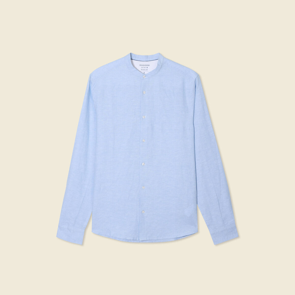 Chemise manches longues bleu ciel homme