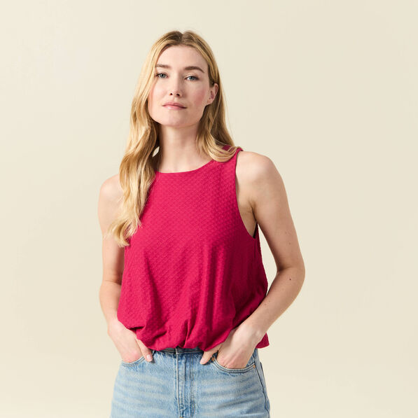 Débardeur sans manches rose framboise femme