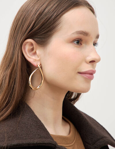 Boucles d'oreilles couleur or femme