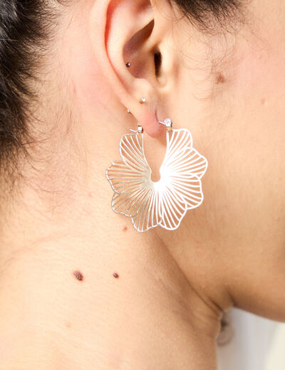 Boucles d'oreilles créoles couleur or femme