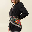 Foulard satin noir femme