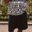 Short en coton noir homme