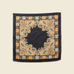 Foulard satin&eacute; noir femme