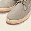 Espadrilles tennis à lacets vert kaki homme
