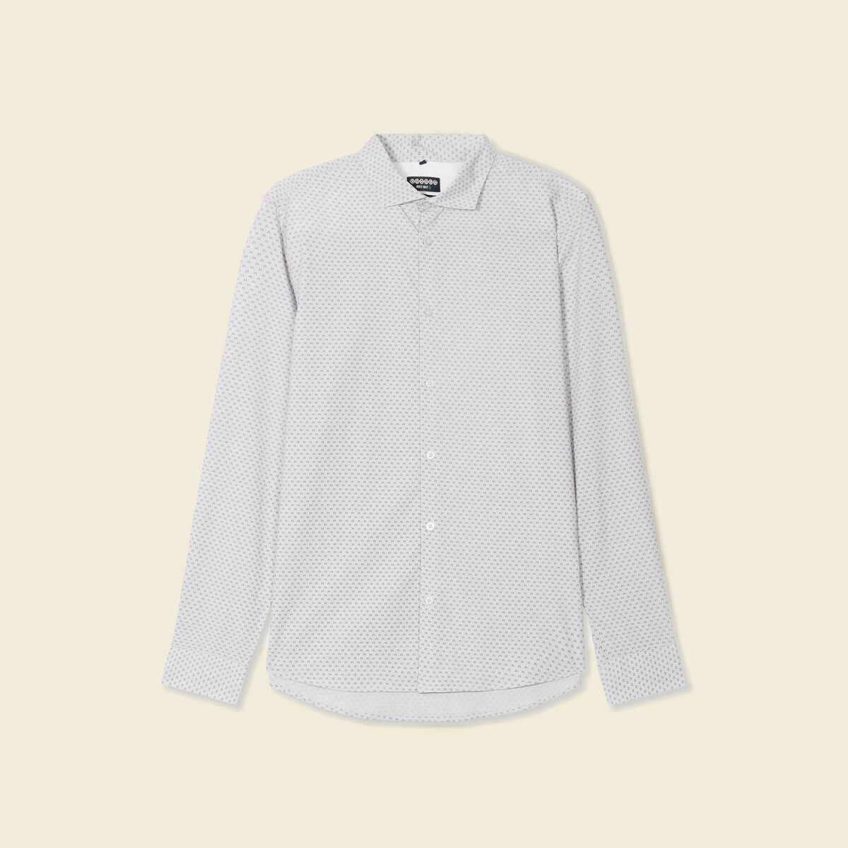 Chemise manches longues gris homme