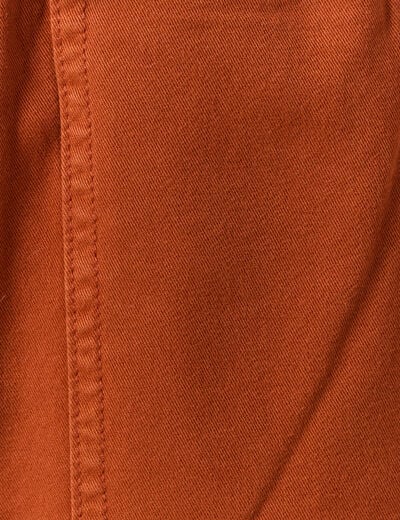Bermuda droit à coulisse marron cognac homme