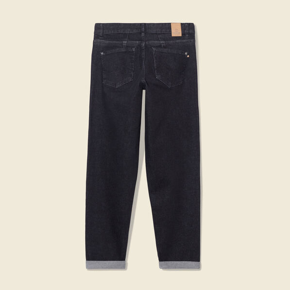 jeans girlfriend 5 poches denim gris femme Jeans girlfriend 5 poches denim gris femme