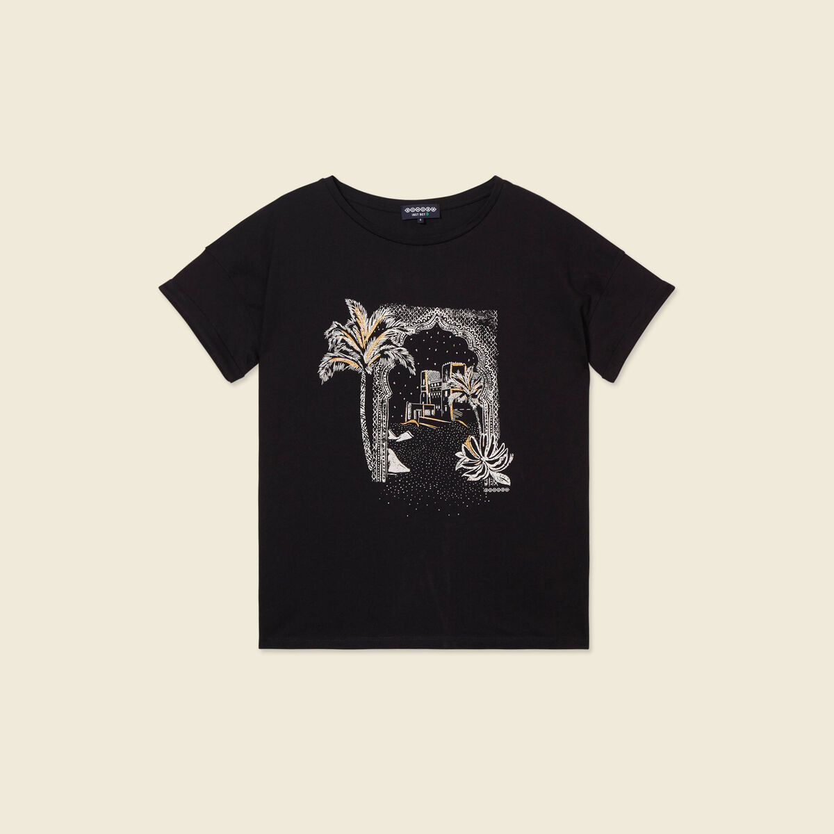 T-shirt éco-responsable noir femme
