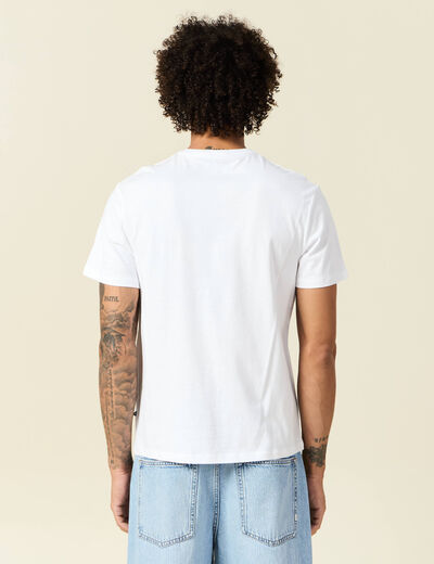 T-shirt éco-responsable blanc homme