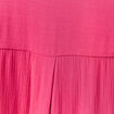 Robe évasée manches 3/4 rose framboise femme