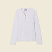 Pull manches longues ecru homme