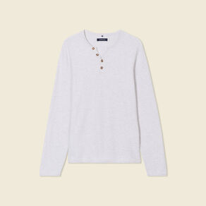 Pull manches longues ecru homme