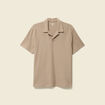 Polo manches courtes beige homme